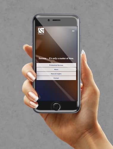 Cronin website design mobile - Juvo