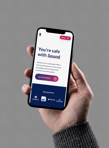 Sound insurance web design mobile - Juvo